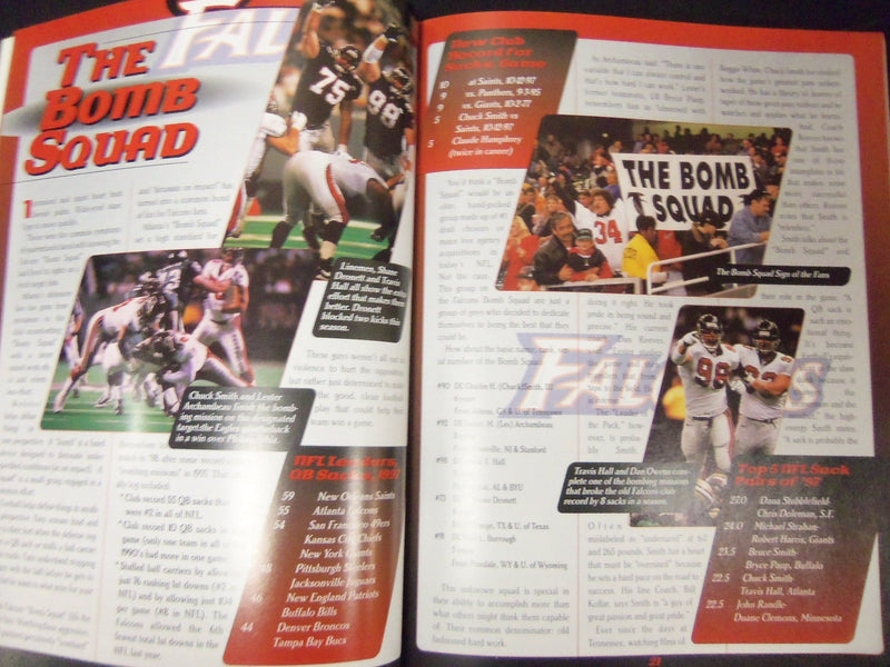 1998 ATLANTA FALCONS OFFICIAL YEARBOOK - LOT OF 10 - O 2900