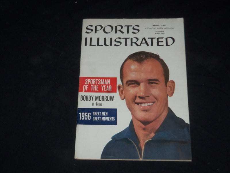 1957 JANUARY 7 SPORTS ILLUSTRATED MAGAZINE - BOBBY MORROW - SP 8816