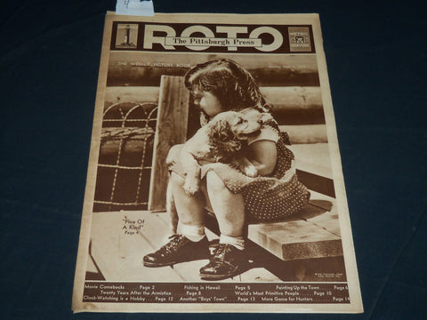 1938 NOVEMBER 6 THE PITTSBURGH PRESS SUNDAY ROTO SECTION - 5 OF A KIND - NP 4497