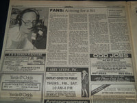 1988 SEPT 11 BERGEN RECORD NEWSPAPER L SECTION- PETE FRANKLIN - WFAN - NP 3779