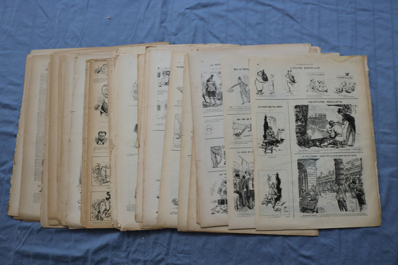 1888-1913 LE PATRIOTE ILLUSTRE MAGAZINE - FRENCH - LOT OF 40 - O 3848