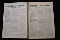 1901 SHOOTING AND FISHING MAGAZINE - LOT OF 19 - O 3696
