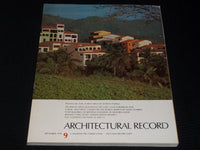 1978 SEPTEMBER ARCHITECTURAL RECORD MAGAZINE - PALMAS DEL MAR PR COVER - E 4185
