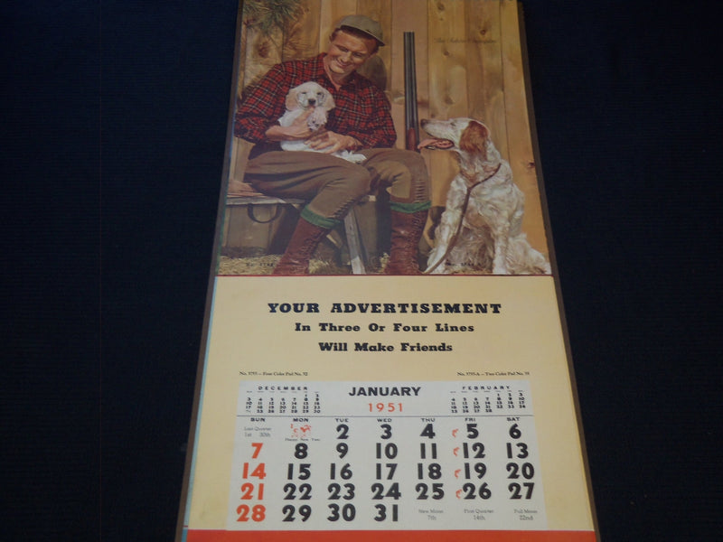 1951 CHAMPION SELECTION HANGERS CALENDAR SALESMAN SAMPLE SHEETS BOOK - C 18