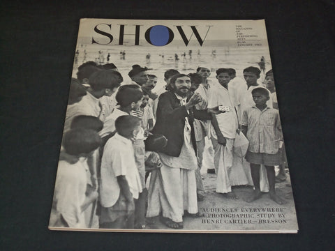1962 JANUARY SHOW MAGAZINE - HENRI CARTIER COVER AND PHOTOS - F 389