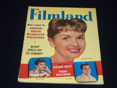1958 FEBRUARY FILMLAND MAGAZINE - DEBBIE REYNOLDS FRONT COVER - E 15237