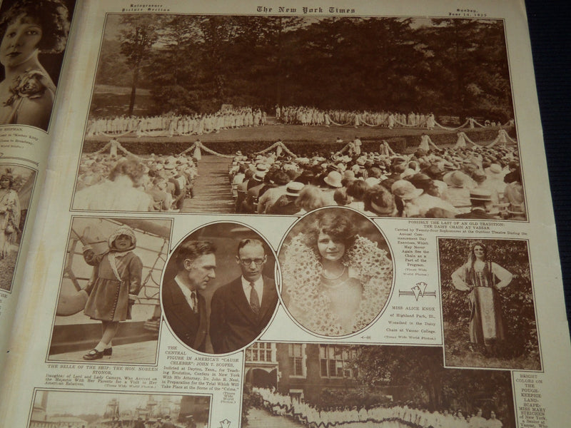1925 JUNE 14 NEW YORK TIMES PICTURE SECTION - MEMORIAL DAY - PHOTOS - NT 9509