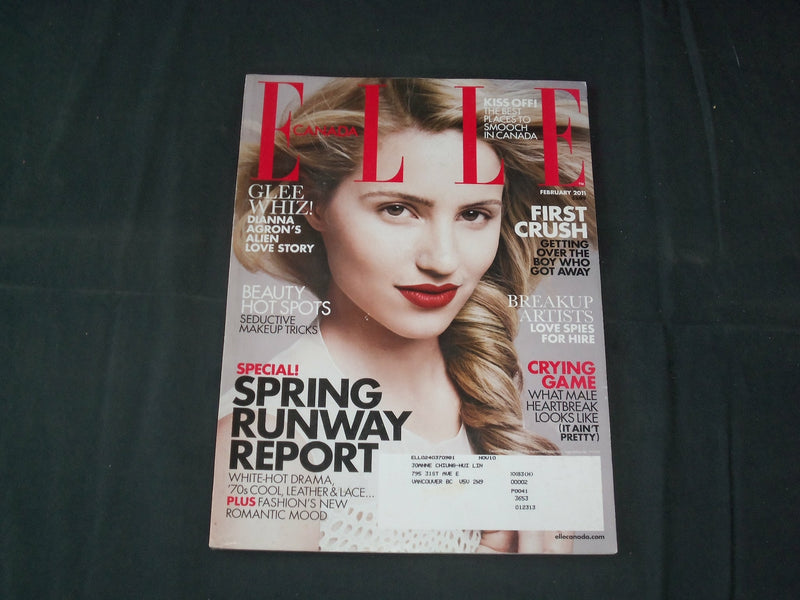 2011 FEBRUARY ELLE CANADA MAGAZINE - DIANA ARGON COVER - FASHION - B 5809