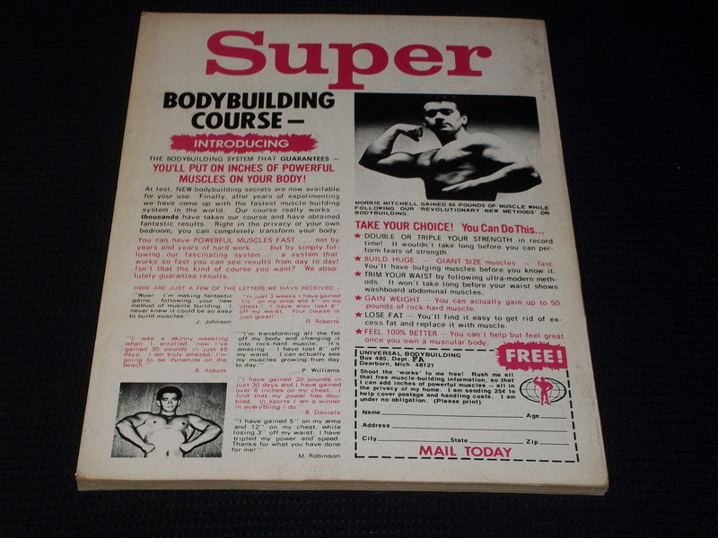 1971 FOOTBALL ROUNDUP MAGAZINE - ED MARINARO - E 7875