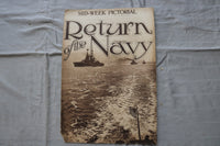 1919 APRIL 24 MID-WEEK PICTORIAL MAGAZINE SECTION - RETURN OF THE NAVY - NP 9257
