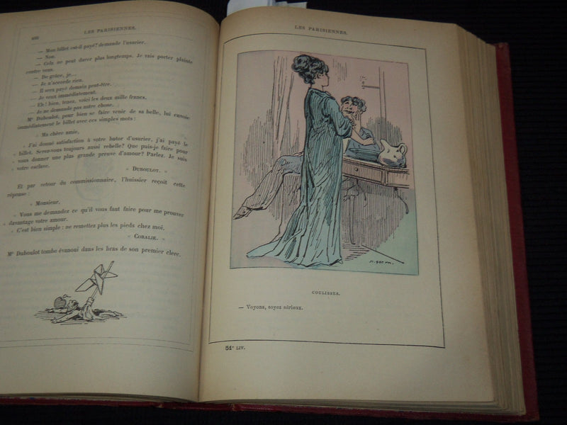 1800'S-1900'S LES PARISIENNES PAR GREVIN & HUART FRENCH VOLUME - KD 879D