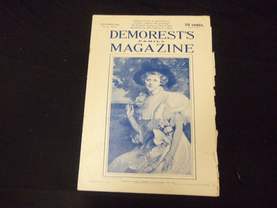 1899 SEPTEMBER DEMOREST'S FAMILY MAGAZINE - GREAT ILLUSTRATIONS & ADS - ST 1829