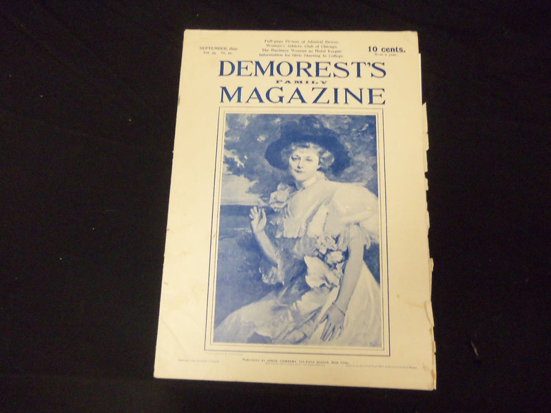 1899 SEPTEMBER DEMOREST'S FAMILY MAGAZINE - GREAT ILLUSTRATIONS & ADS - ST 1829