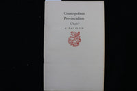1956 COSMOPOLITAN PROVINCIALISM UTAH! SOFTCOVER BOOK BY RAY OLPIN - K 3508