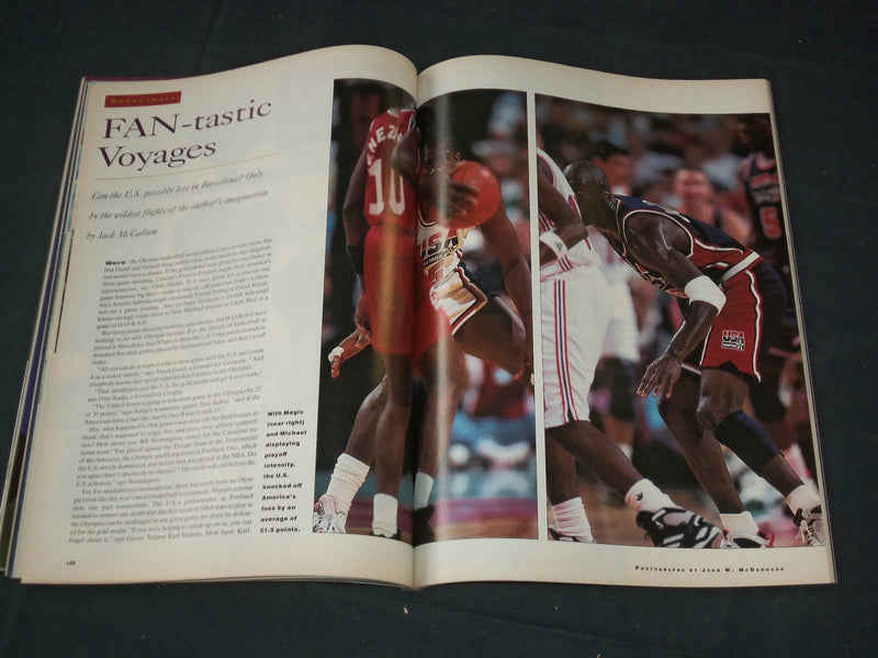 1992 JULY 22 SPORTS ILLUSTRATED MAGAZINE- OLYMPIC PREVIEW - LOT OF 4 - O 2618D