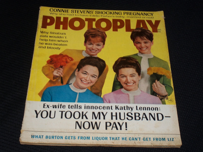 1967 DECEMBER PHOTOPLAY MAGAZINE - THE LENNONS FRONT COVER - E 875