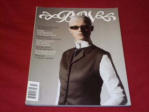 2004-2005 WINTER BON INTERNATIONAL MAGAZINE ISSUE NO. 2 - KARL LAGERFELD - RC 1