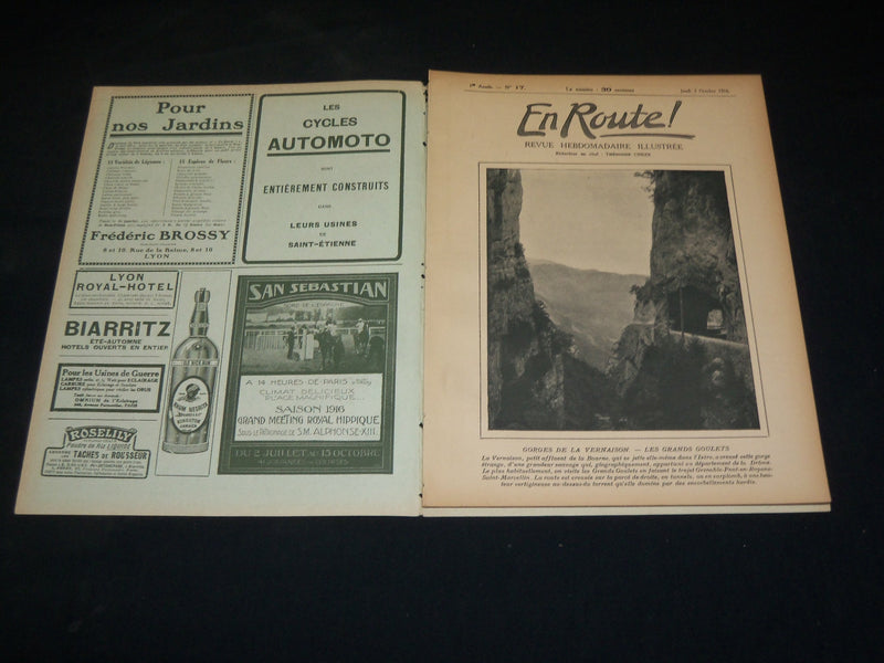 1916 OCTOBER 5 EN ROUTE! REVUE HEBDOMADAIRE ILLUSTREE FRENCH MAGAZINE - ST 531P