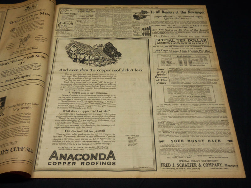 1922 APRIL 19 NEW YORK TIMES - ALLIES CONDEMN GERMANY BAR HER GENOA - NT 8584