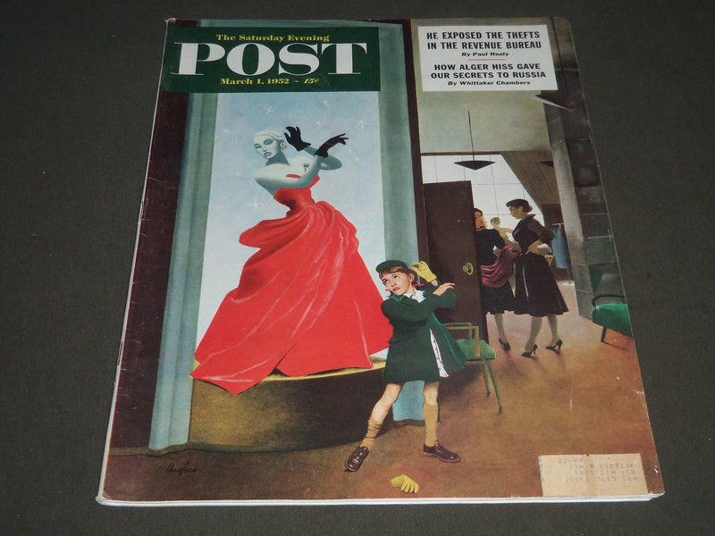 1952 MARCH 1 THE SATURDAY EVENING POST MAGAZINE - ILLUSTRATED COVER - SP 1905