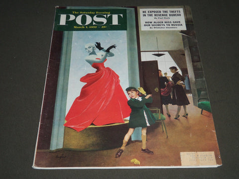 1952 MARCH 1 THE SATURDAY EVENING POST MAGAZINE - ILLUSTRATED COVER - SP 1905