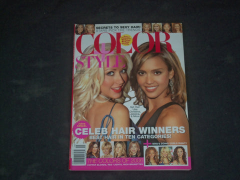 2006 COLOR + STYLE MAGAZINE - CHRISTINA AGULERA & JESSICA ALBA COVER - B 573