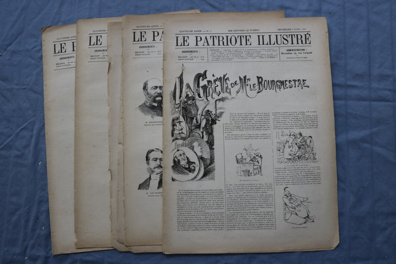 1888-1913 LE PATRIOTE ILLUSTRE MAGAZINE - FRENCH - LOT OF 40 - O 3848