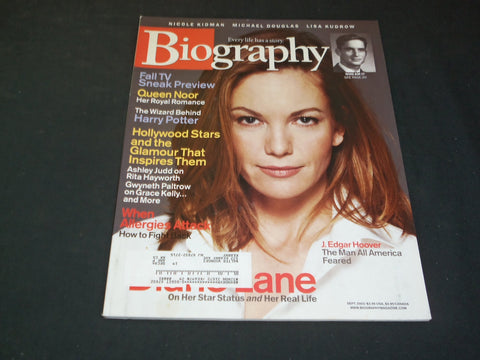 2003 SEPTEMBER BIOGRAPHY MAGAZINE - DIANE LANE - SP 7334