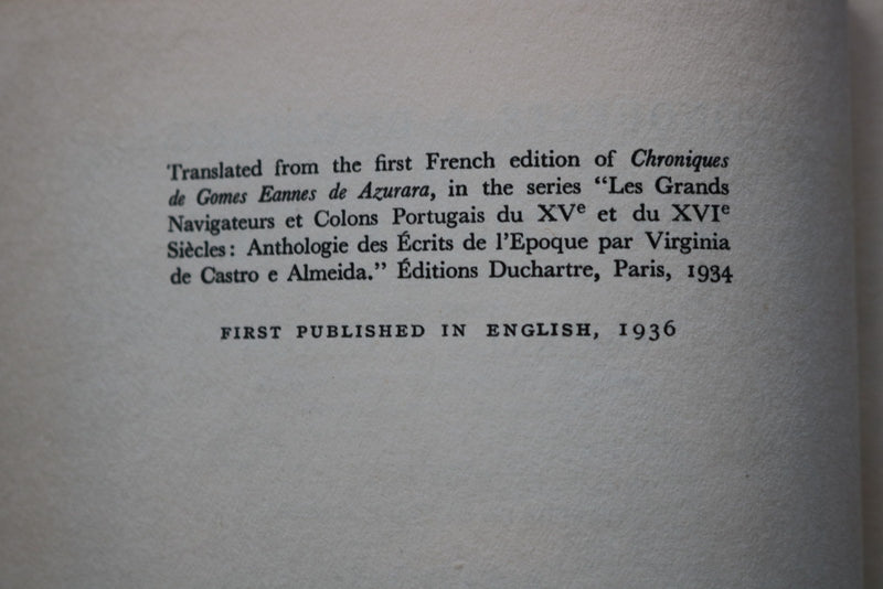 1936 CONQUESTS & DISCOVERIES OF HENRY THE NAVIGATOR HARDCOVER BOOK BY - KD 9740