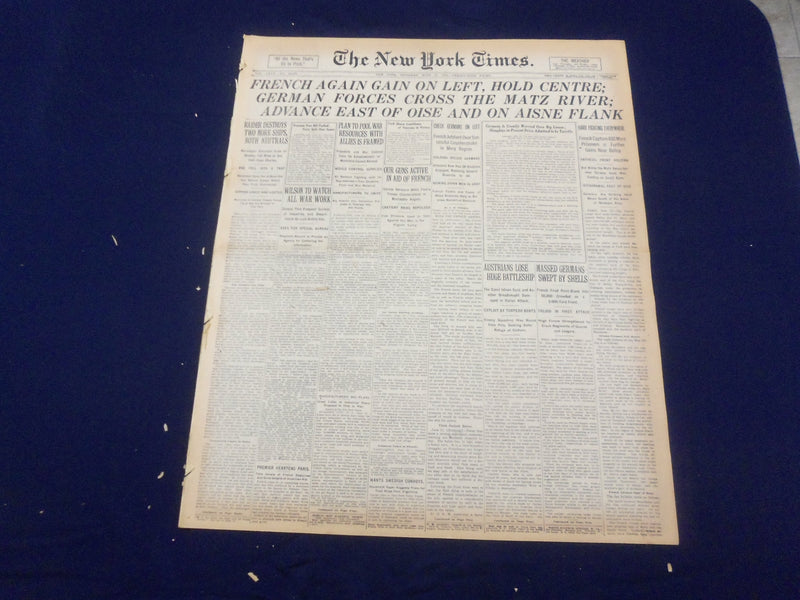 1918 JUNE 13 NEW YORK TIMES - GERMANS CROSS THE MATZ RIVER - NT 9085