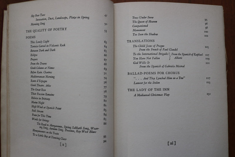 1942 PLAIN - CHANT FOR AMERICA HARDCOVER BOOK BY KATHERINE CHAPIN - KD 9610