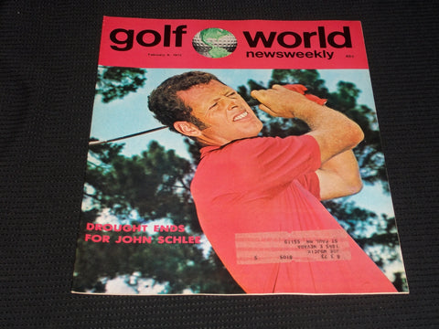 1973 FEBRUARY 9 GOLF WORLD NEWSWEEKLY MAGAZINE - JOHN SCHLEE - E 6108
