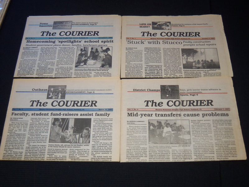 1996-1997 MARJORY STONEMAN DOUGLAS HIGH SCHOOL NEWSPAPERS LOT OF 5 - J 7454