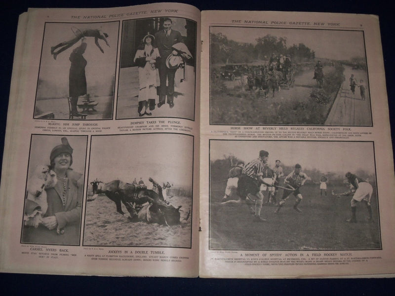 1925 MAR 14 NATIONAL POLICE GAZETTE - NATALIE KINGSTON - JACK DEMPSEY - SP 3056
