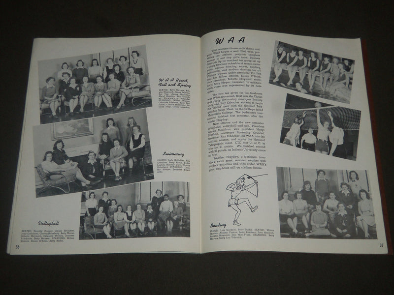 1944 EMBLEM CHICAGO TEACHERS COLLEGE YEARBOOK - GREAT PHOTOS - YB 902