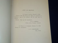 1882 MAYOR SAMUEL ABBOTT GREEN INAUGURAL ADDRESS - CHARLES E. PRATT - J 4532
