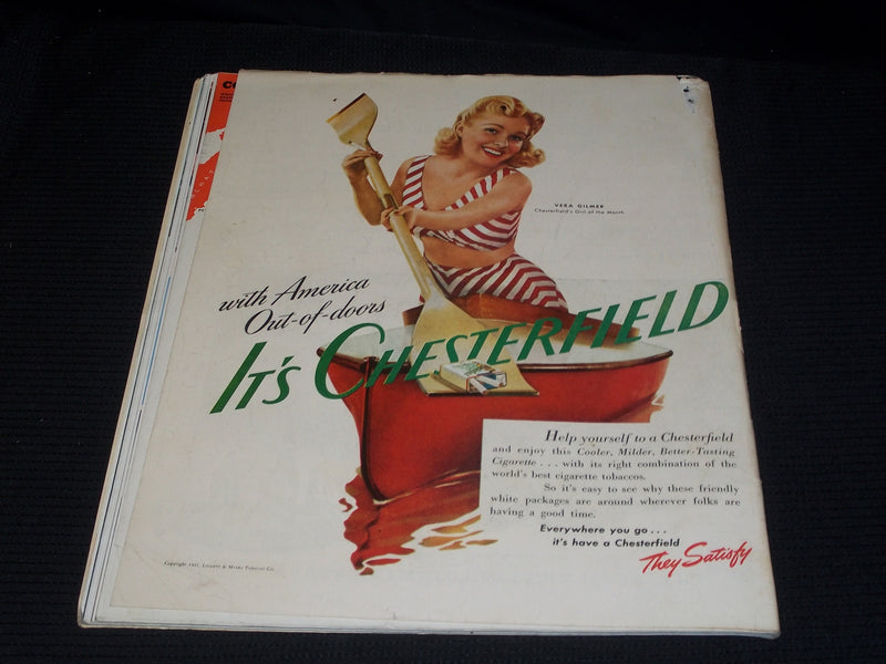 1941 AUGUST 16 COLLIER'S MAGAZINE NICE FRONT COVER & ADS - E 4349