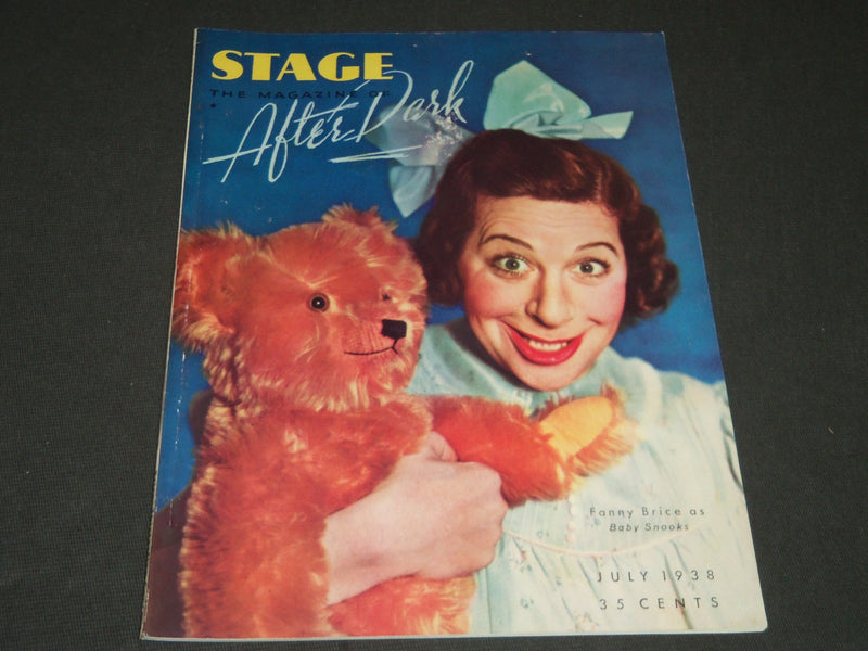 1938 JULY THE STAGE MAGAZINE - FANNY BRICE COVER - GREAT PHOTOS & ADS - ST 72