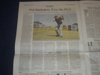 2021 MAY 24 THE WALL STREET JOURNAL-PHIL MICKELSON OLDEST 2 WIN PGA CHAMPIONSHIP