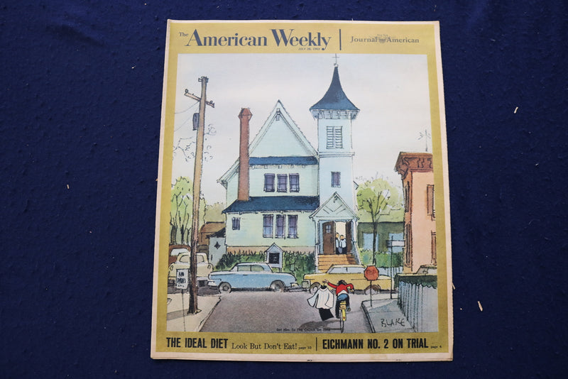 1963 JULY 28 AMERICAN WEEKLY MAGAZINE - EICHMANN ON TRIAL ARTICLE - E 23017