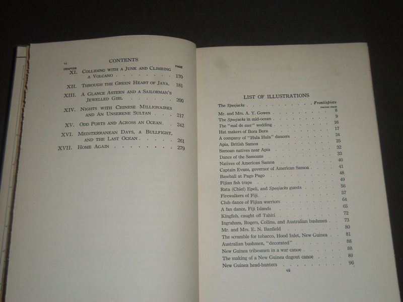 1923 SEA TRACKS OF THE SPEEJACKS BOOK BY DALE COLLINS - KD 4193