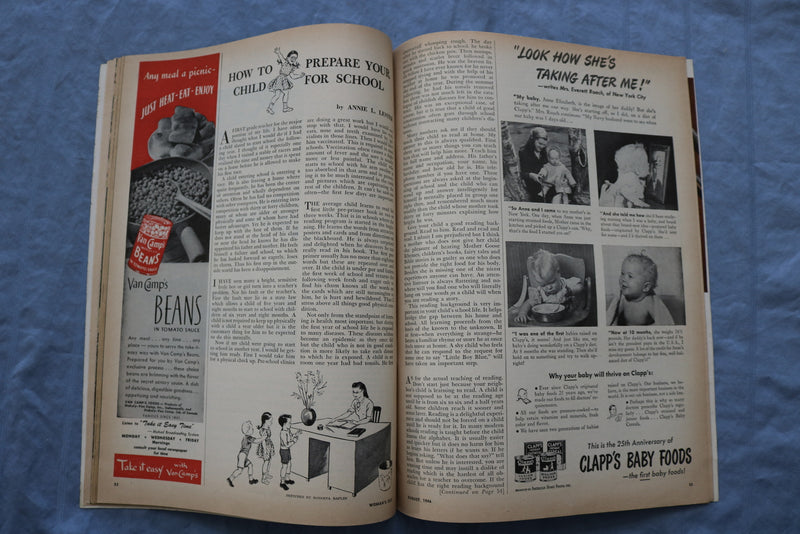 1946 AUGUST WOMAN'S DAY MAGAZINE - GREAT COVER, ARTICLES & ADS - ST 1000R