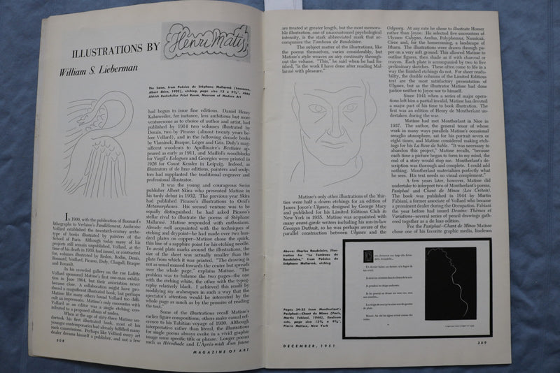 1951 DECEMBER MAGAZINE OF ART - K 2964