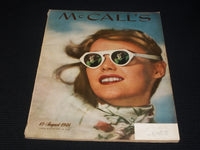 1946 AUGUST MCCALL'S MAGAZINE - NICE COLOR COVERS & ADS - E 1076