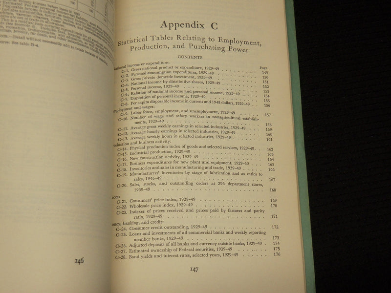 1950 JANUARY THE ECONOMIC REPORT OF THE PRESIDENT BULLETIN - WASHINGTON - J 9882
