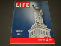 1939 JUNE 5 LIFE MAGAZINE - STATUE OF LIBERTY COVER - L 133
