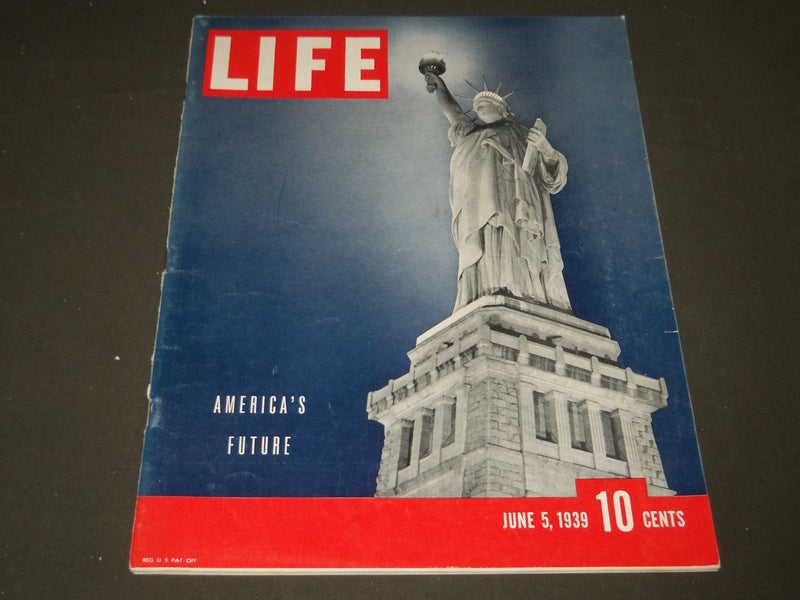 1939 JUNE 5 LIFE MAGAZINE - STATUE OF LIBERTY COVER - L 133