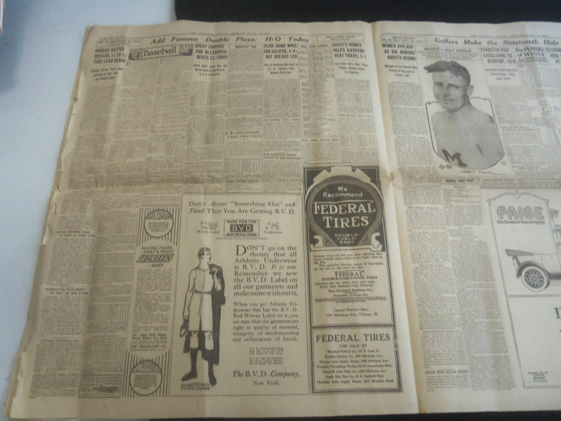 1916 CHICAGO SUNDAY TRIBUNE NEWSPAPER - 130,214 MARCH IN CITY'S PARADE - NP 5760