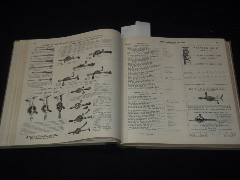 1912 THE ASSISTANT BUYER CATALOG - SULLIVAN SYSTEM INC. - TOOLS - KD 5403C