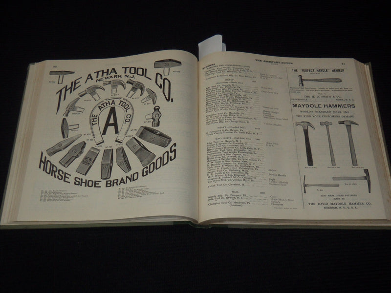 1912 THE ASSISTANT BUYER CATALOG - SULLIVAN SYSTEM INC. - TOOLS - KD 5403C